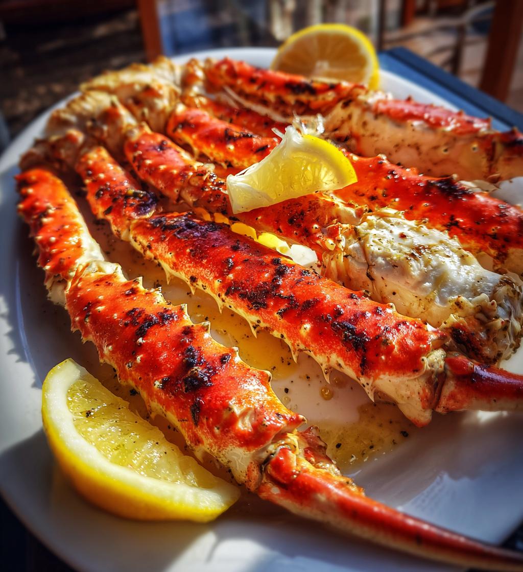 grilled king crab legs