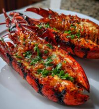grilled whole lobster