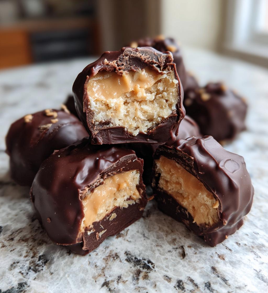 healthy peanut butter buckeyes