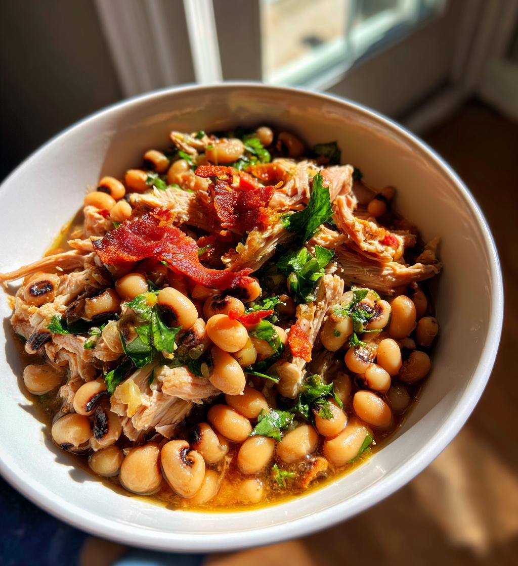 instant pot black eyed peas with smoked turkey