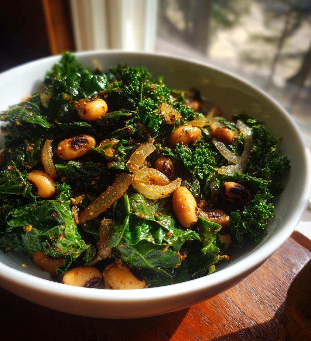 kale and black eyed peas