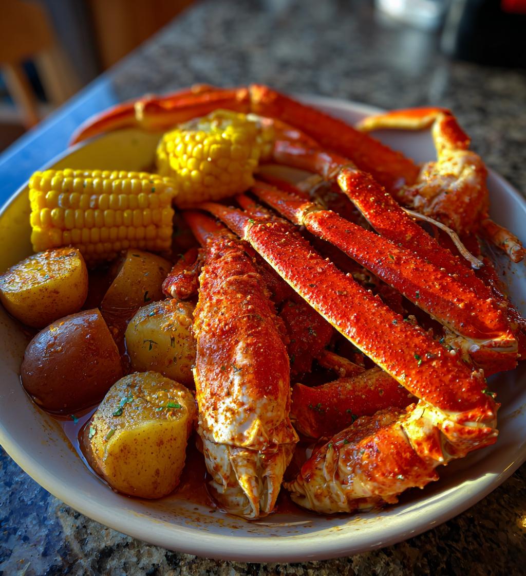 king crab legs boil
