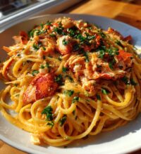lemon lobster pasta