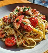 linguine with lobster