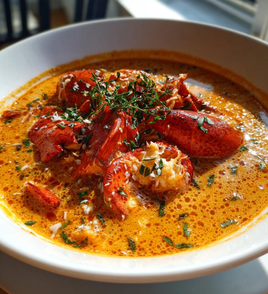 lobster and crab bisque