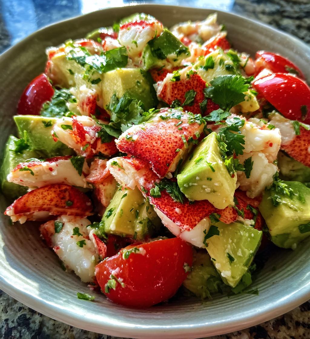 lobster avocado salad