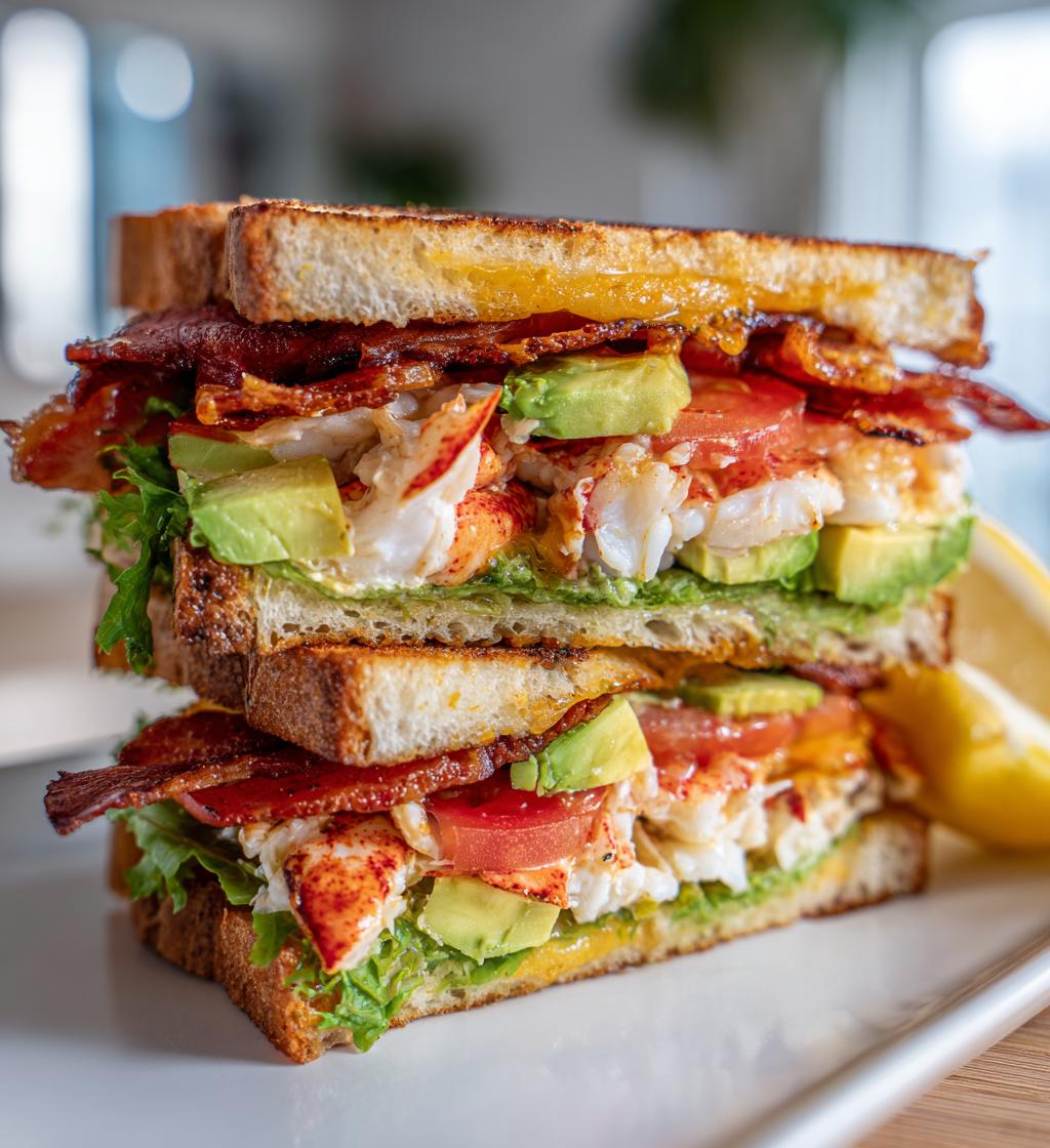 lobster club sandwich