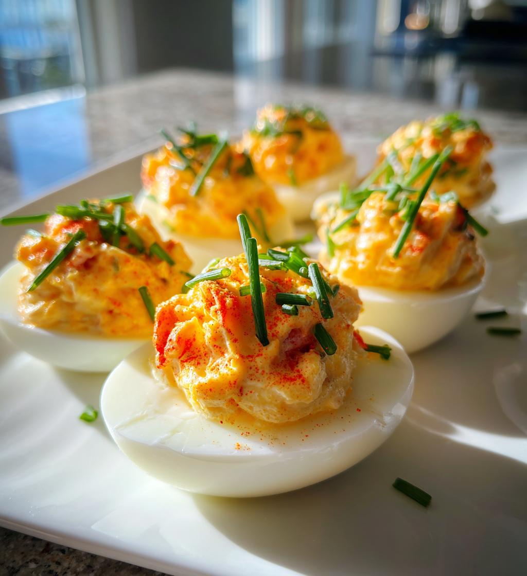 lobster deviled eggs