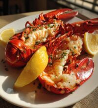 lobster eating