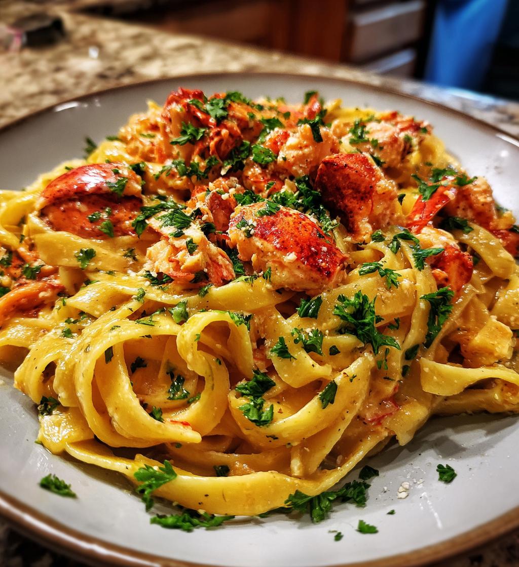 lobster fettucine recipe