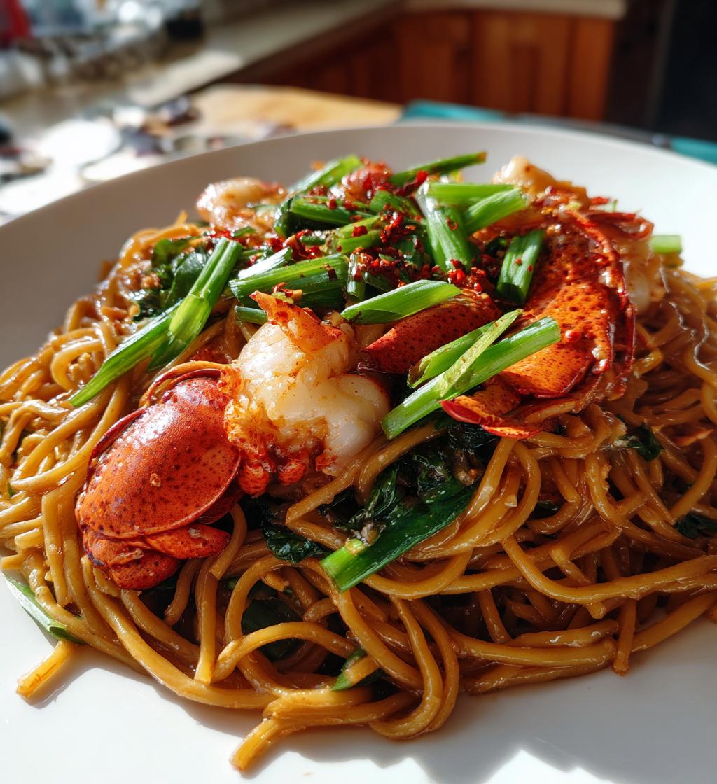 lobster garlic noodles