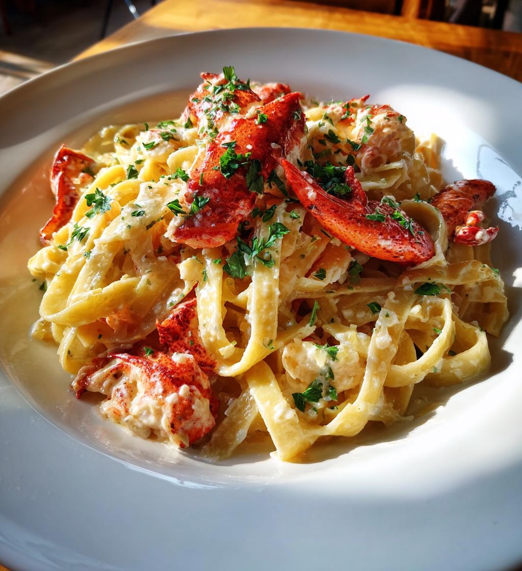 lobster pasta fine dining