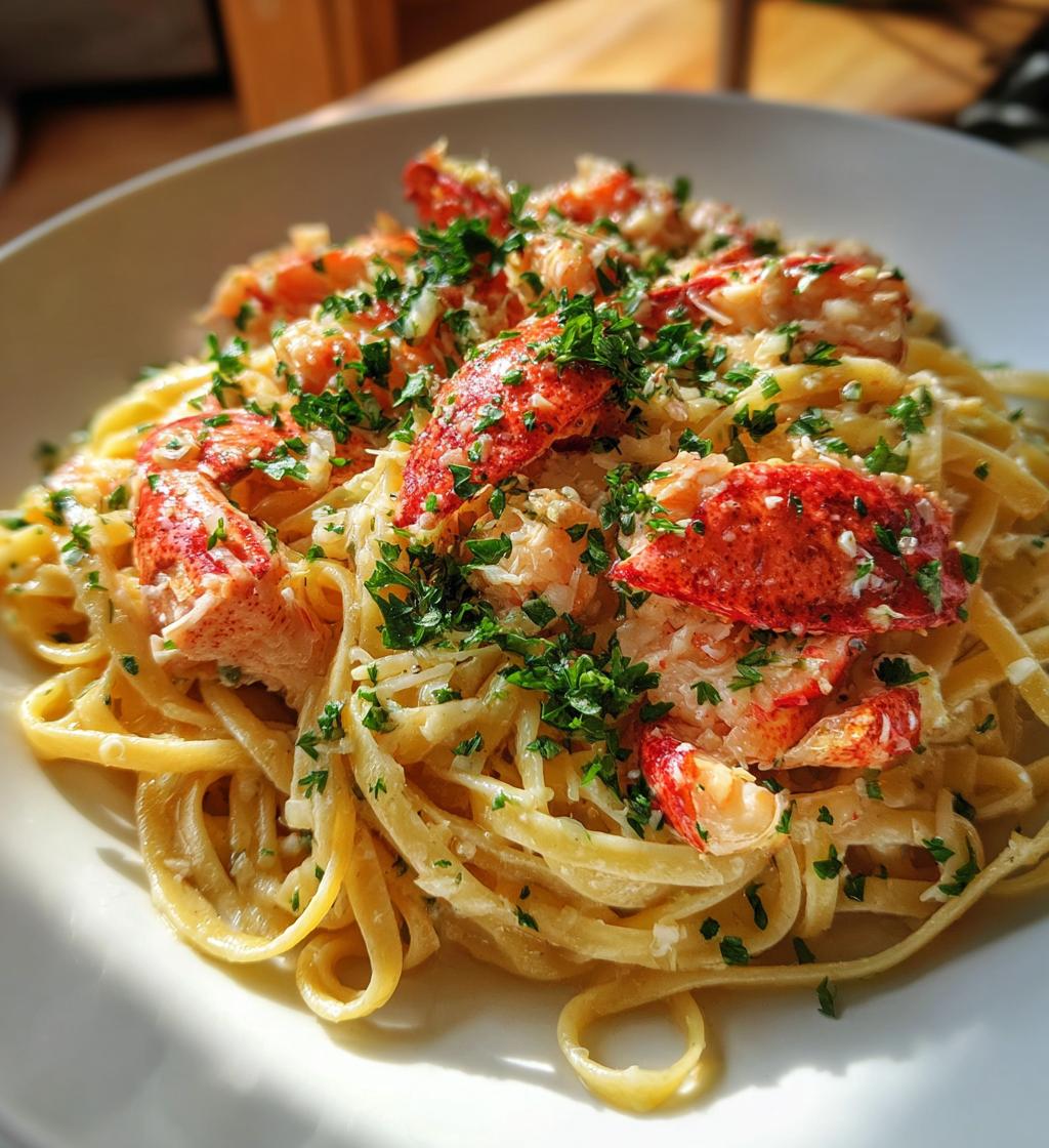lobster scampi linguini