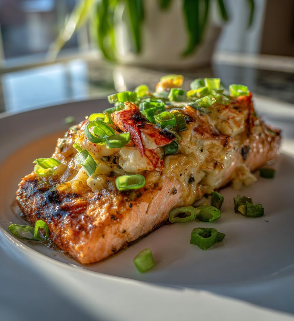 lobster stuffed salmon