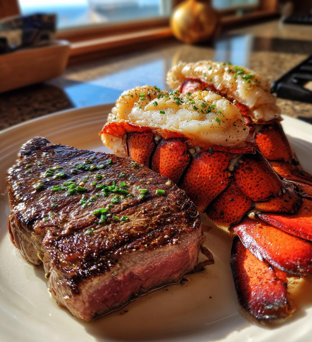 lobster tail and steak dinners