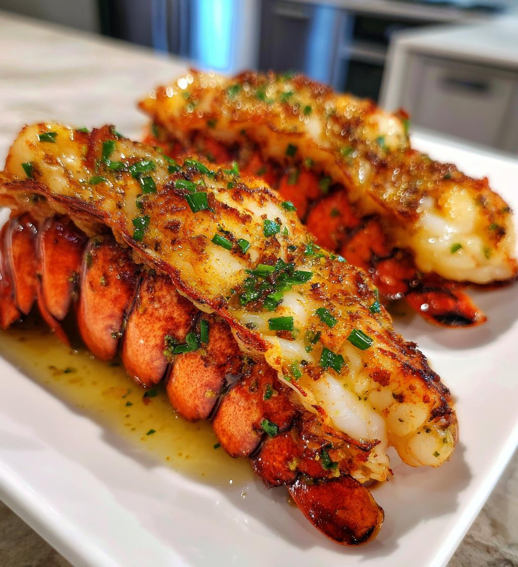 lobster tail on the grill
