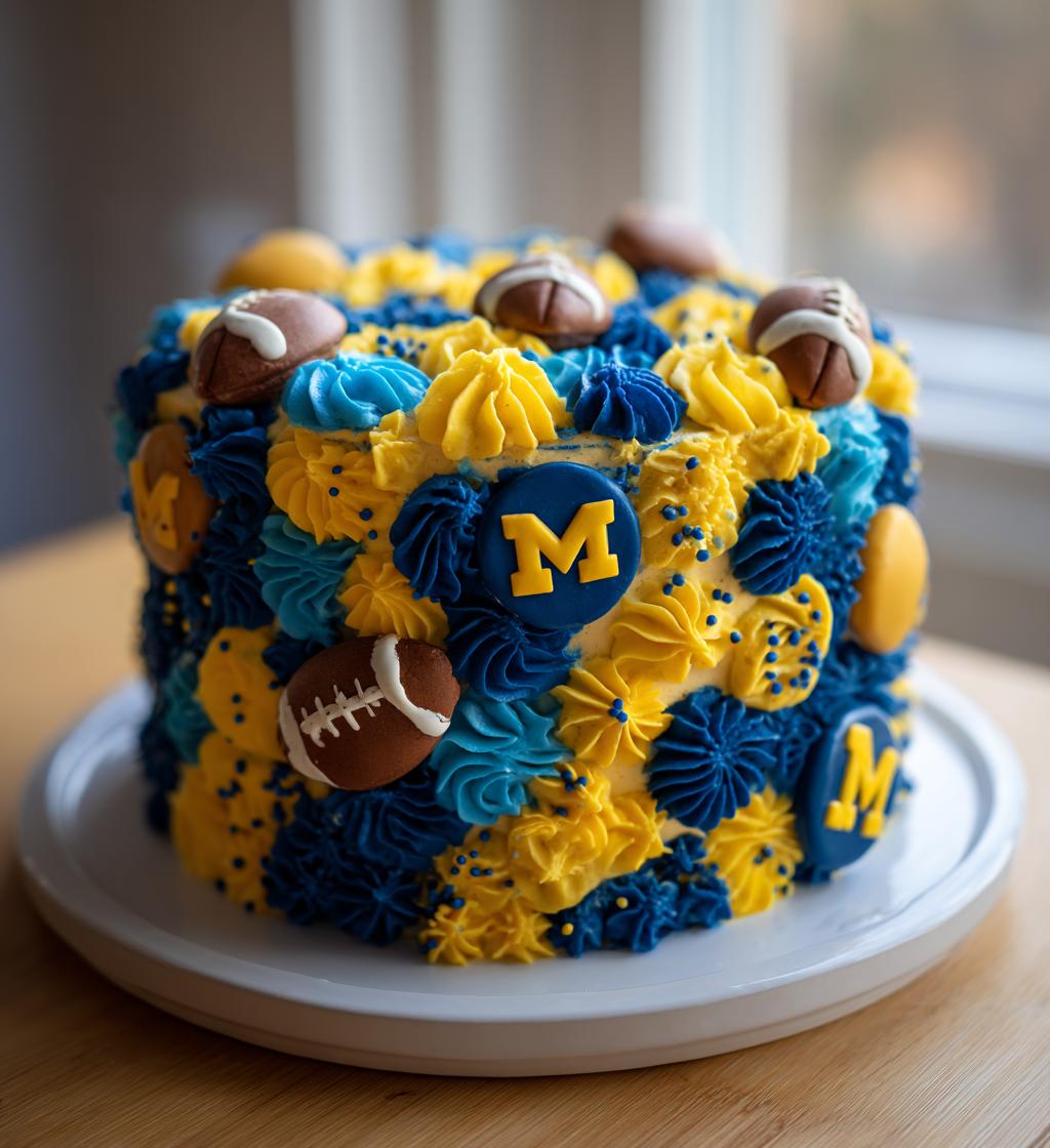 michigan football cake