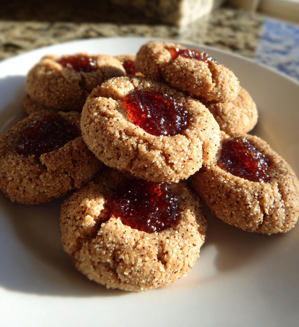 molasses thumbprint cookies