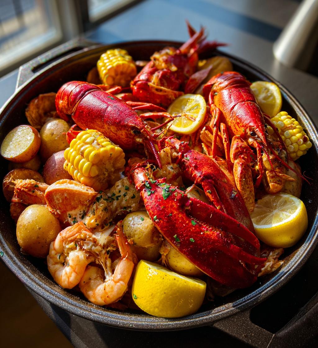 new england lobster boil