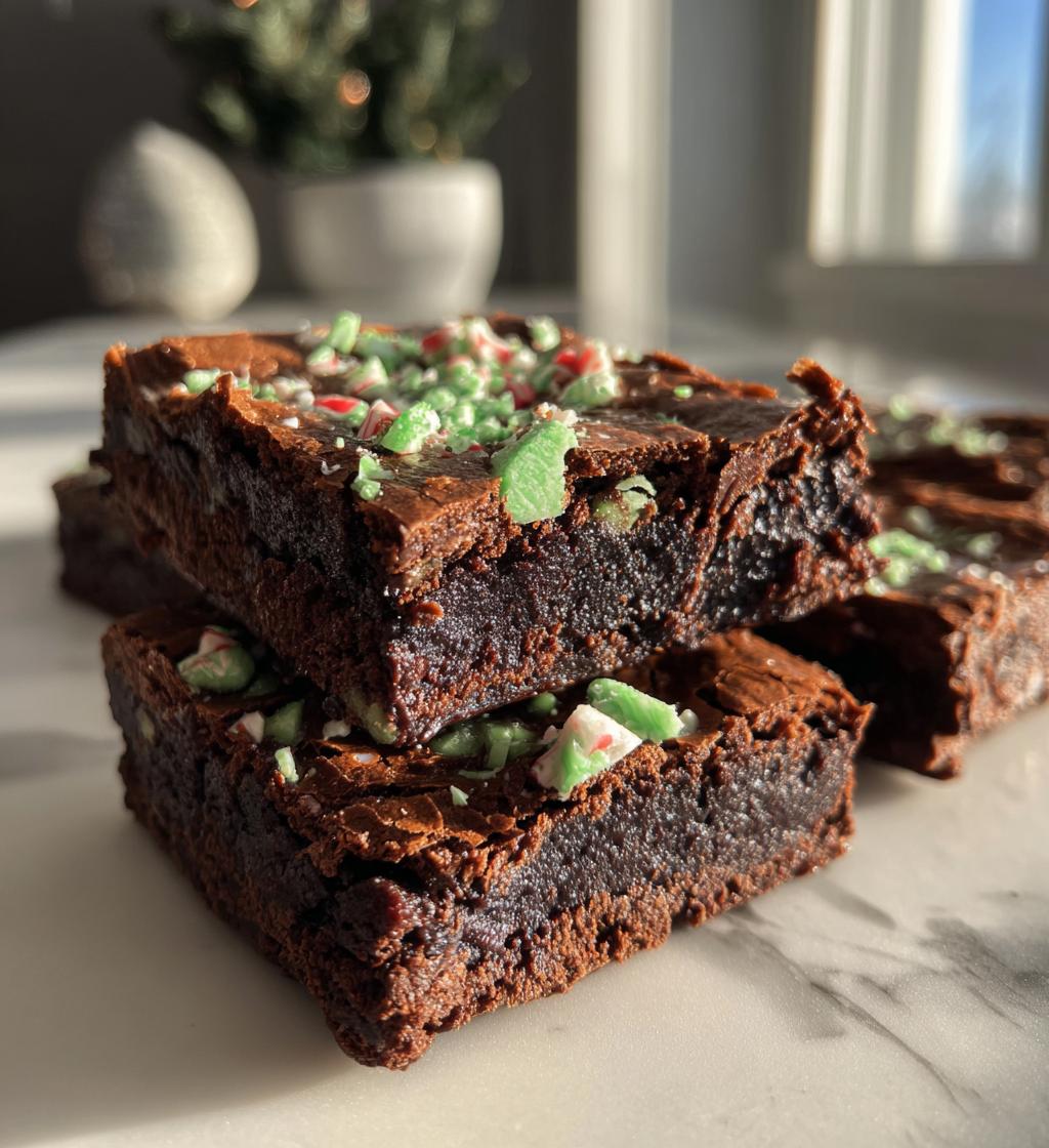 peppermint brownie