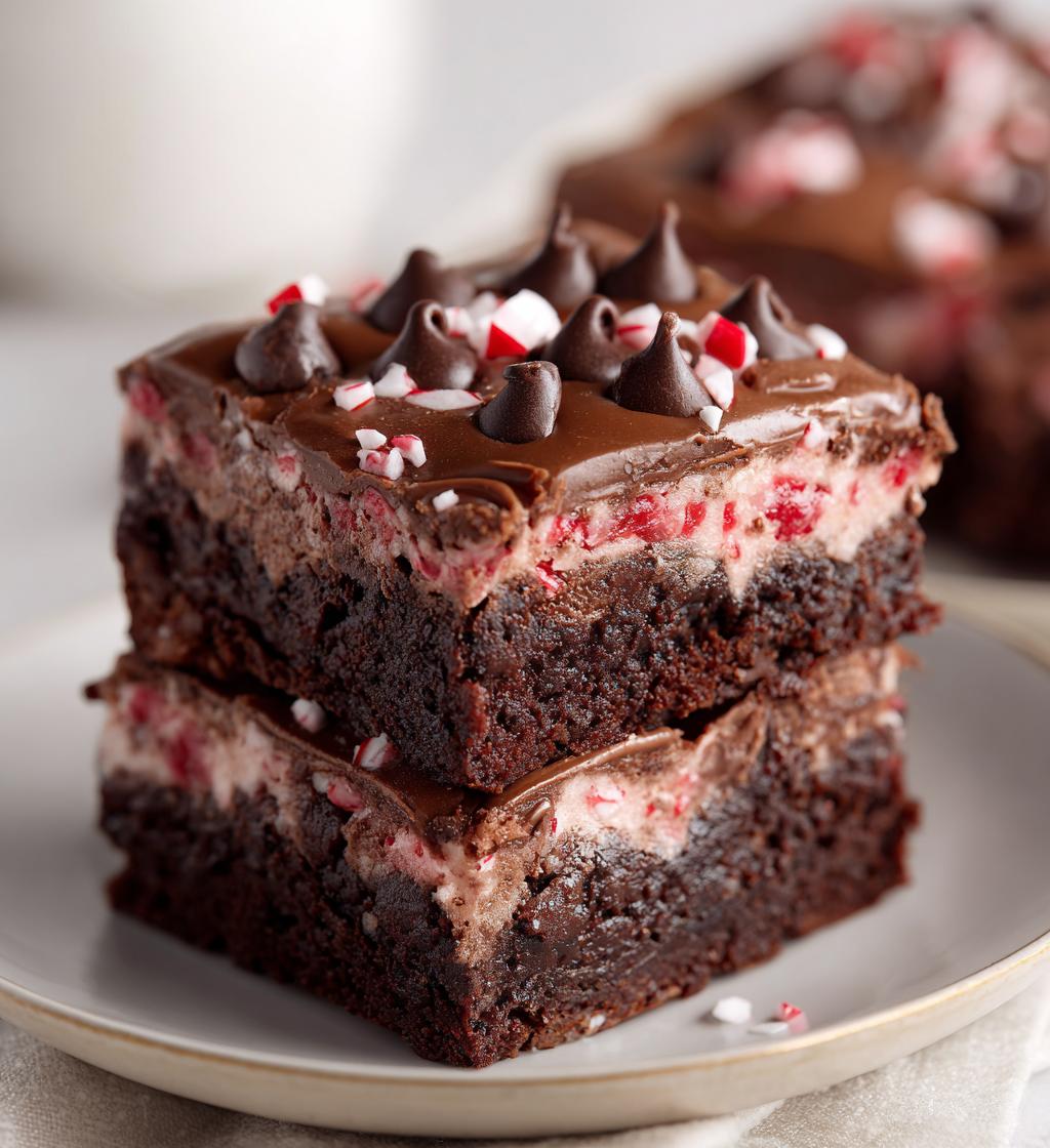 peppermint brownies