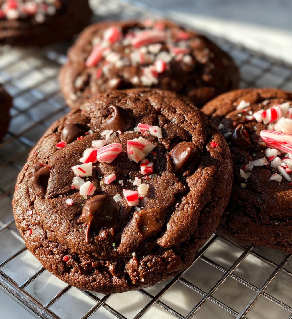 peppermint chocolate cookies