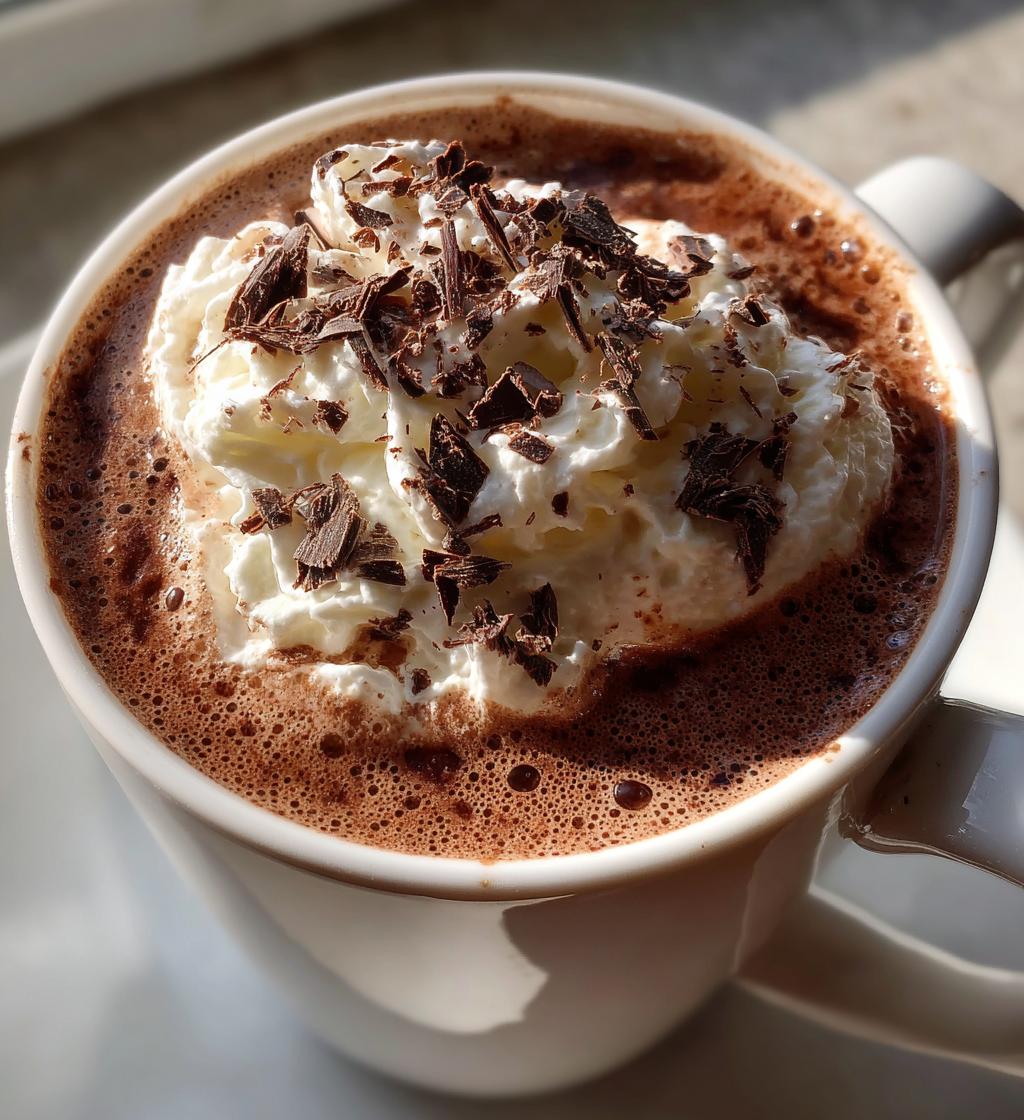 peppermint hot chocolate