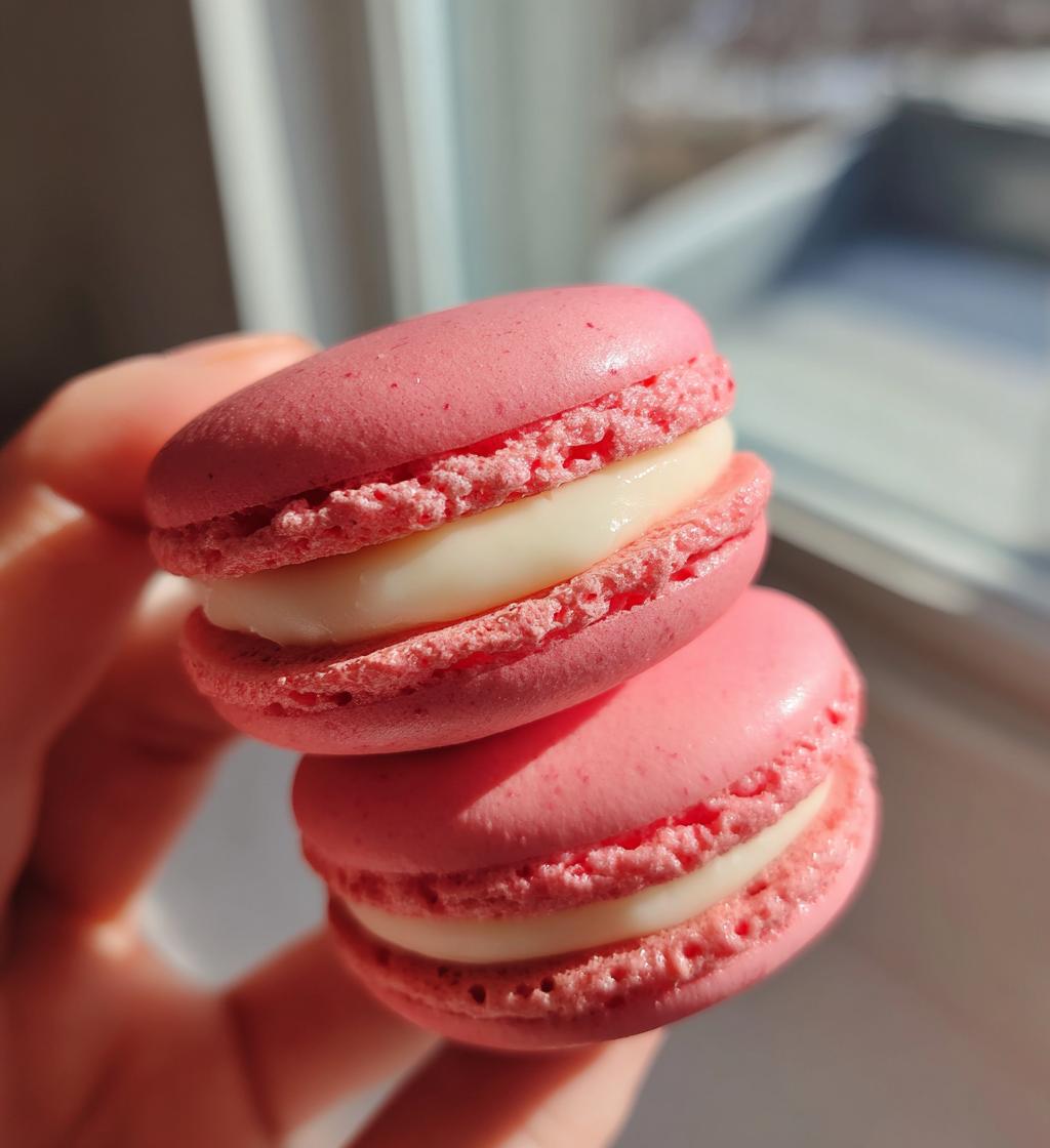 peppermint macarons