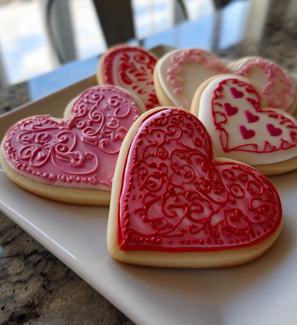pizza valentine cookies