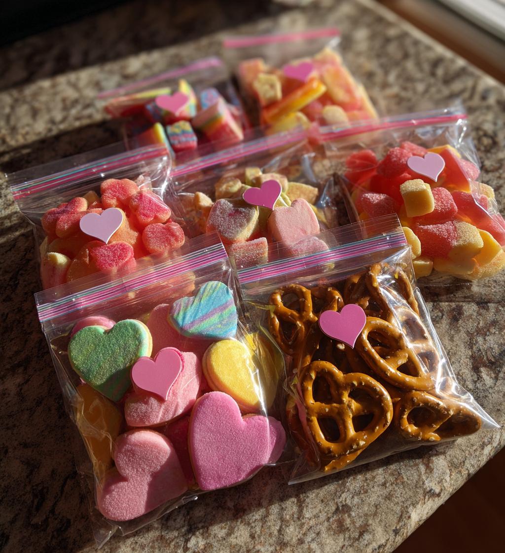 prepackaged valentine snacks for school