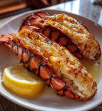 preparing lobster tails