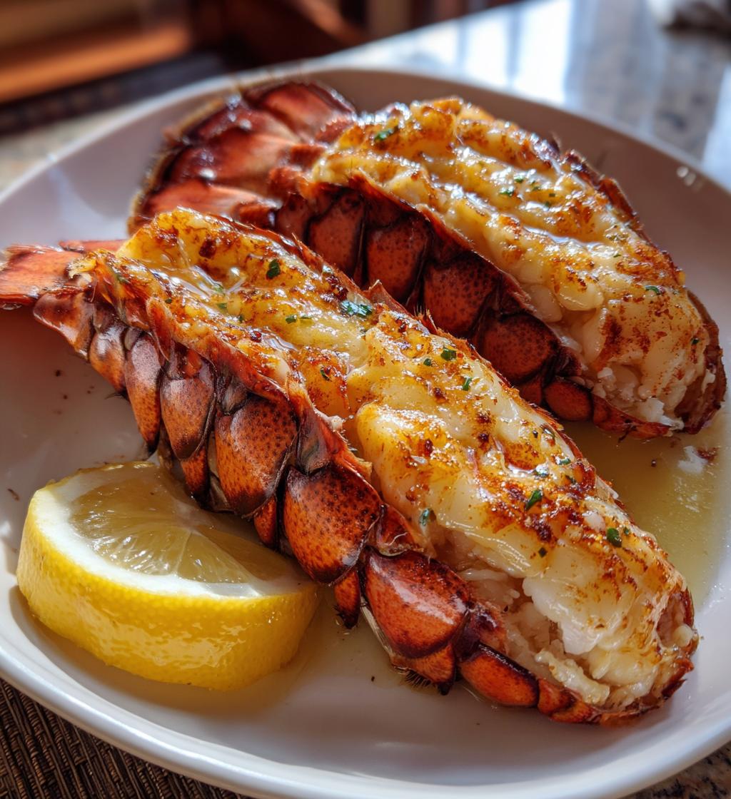 preparing lobster tails