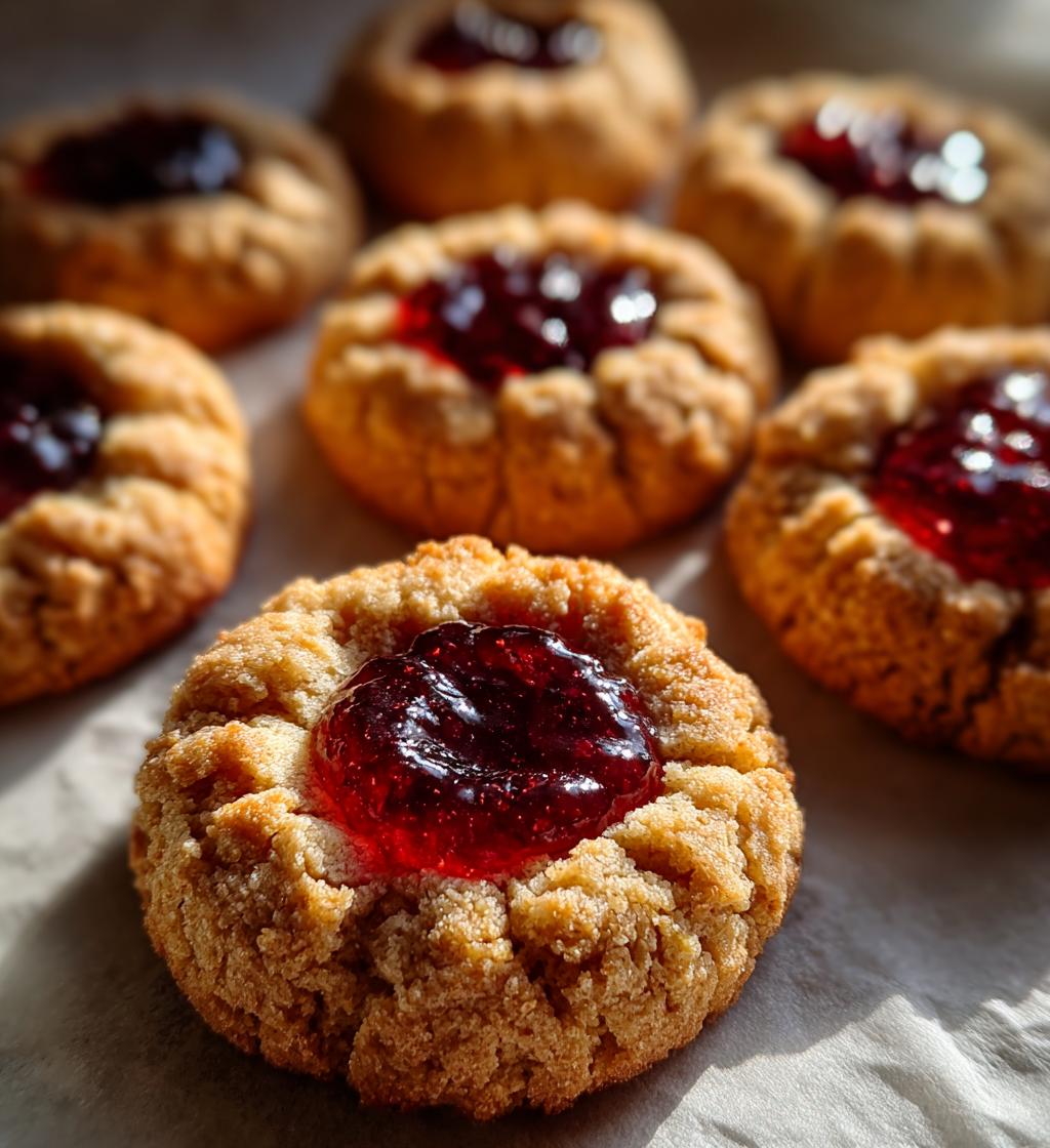 pumpkin thumbprint cookies
