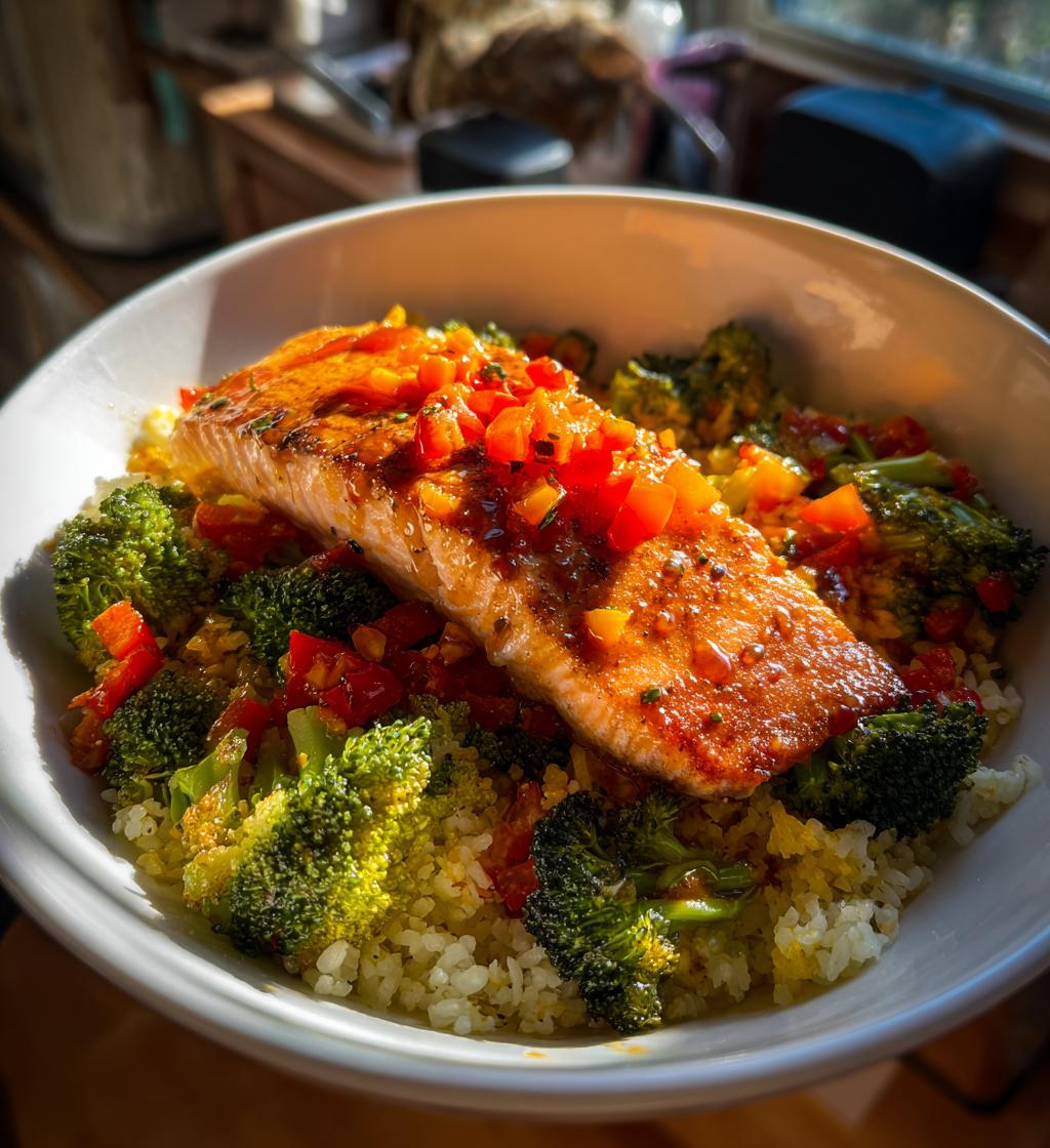 red lobster salmon bowl
