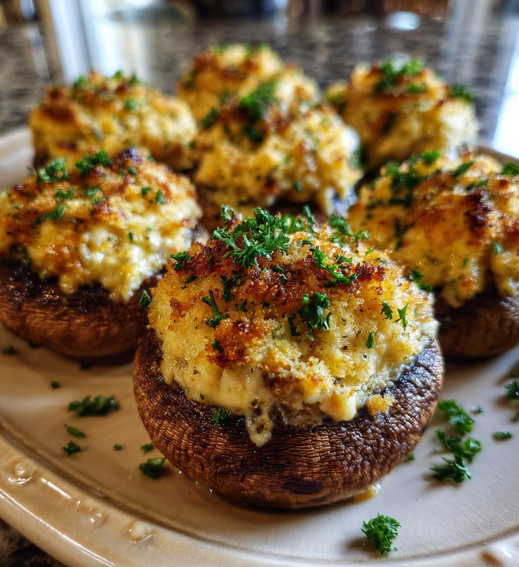 red lobster stuffed mushrooms recipe