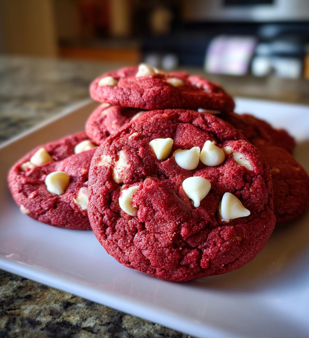 red velvet valentine cookies