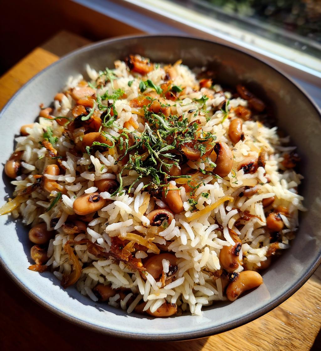rice and black eyed peas recipe