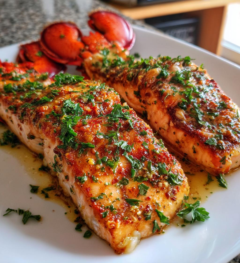 salmon and lobster dinners