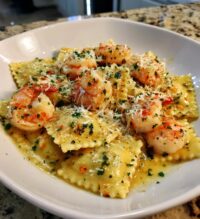 shrimp and lobster ravioli