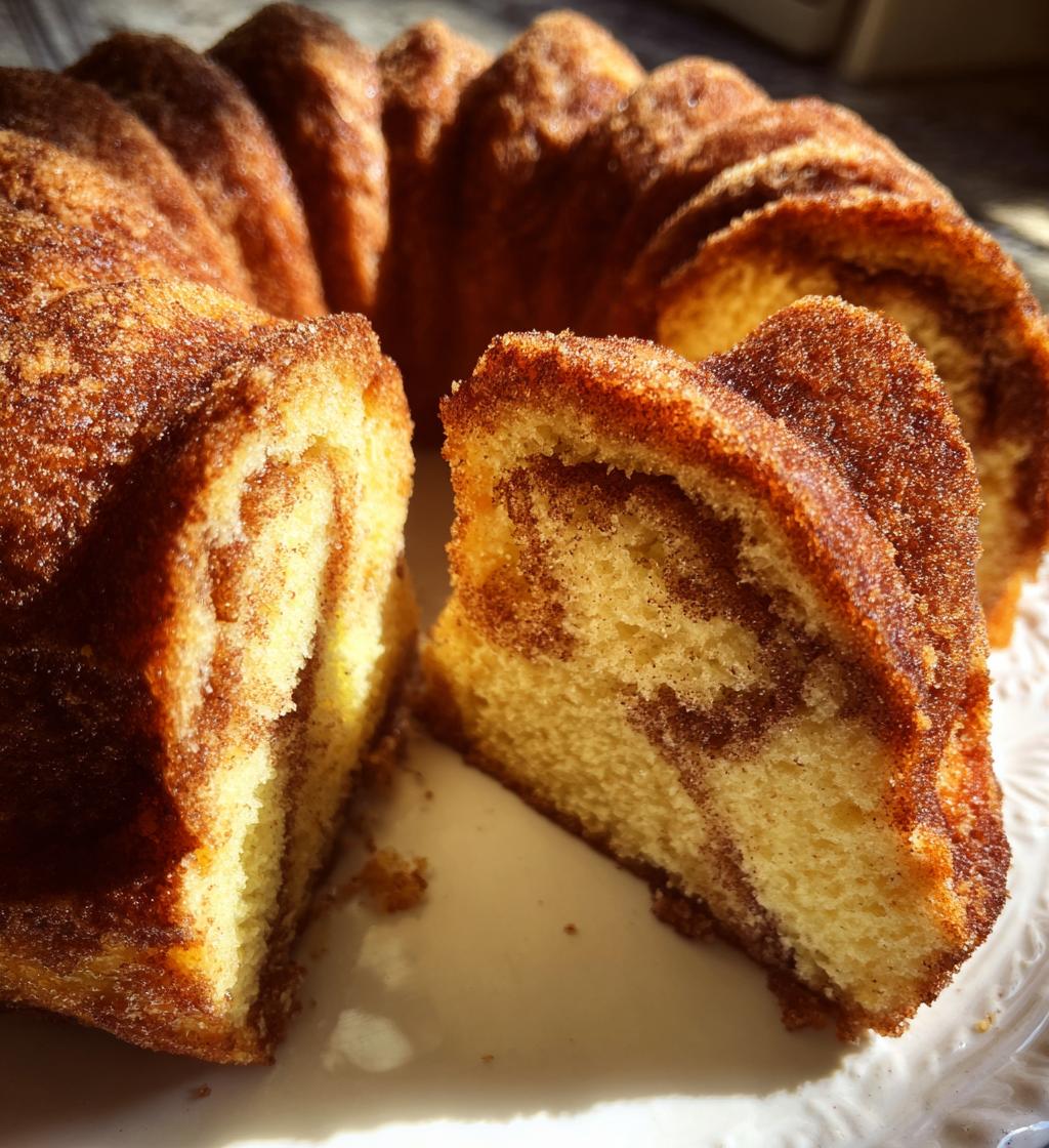 snickerdoodle bundt cake