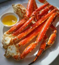 steamed crab legs