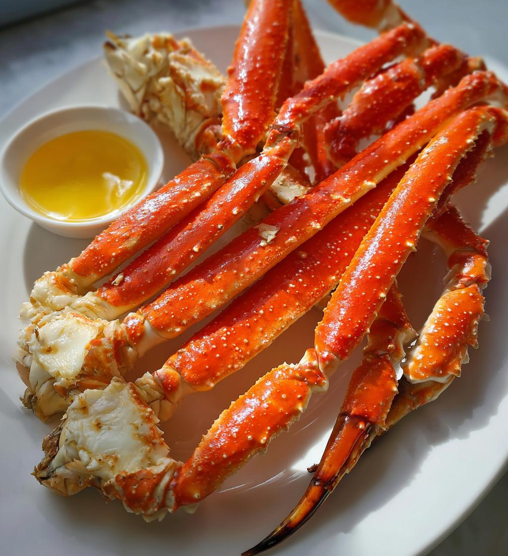 steamed crab legs