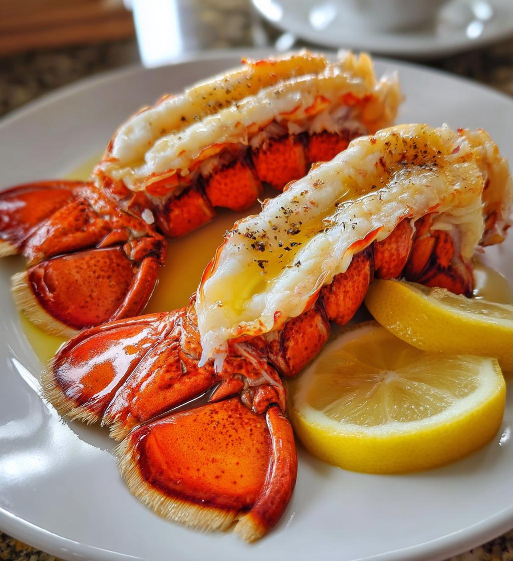 steamed lobster tails