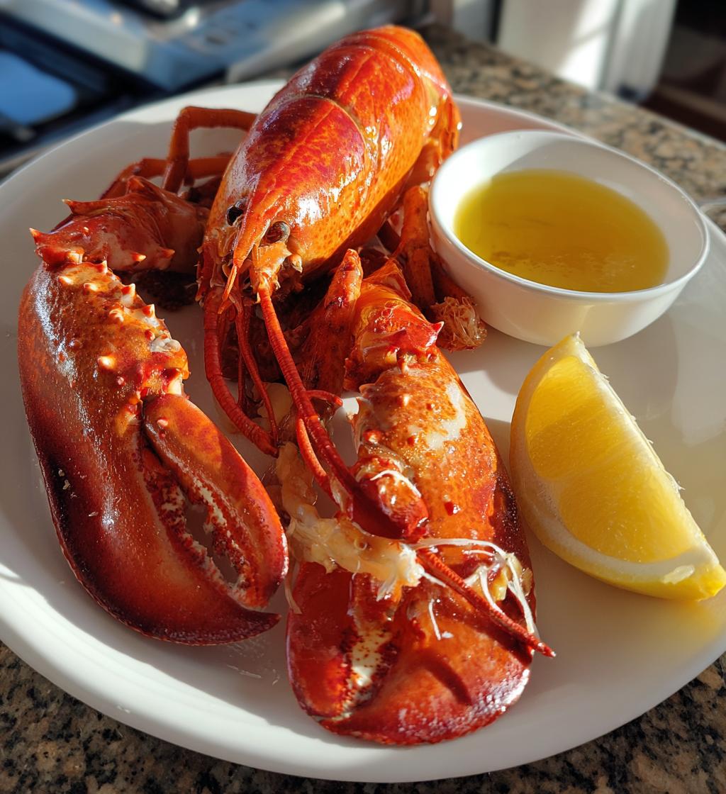 steamed lobster