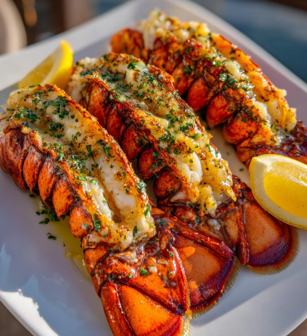 steaming lobster tails