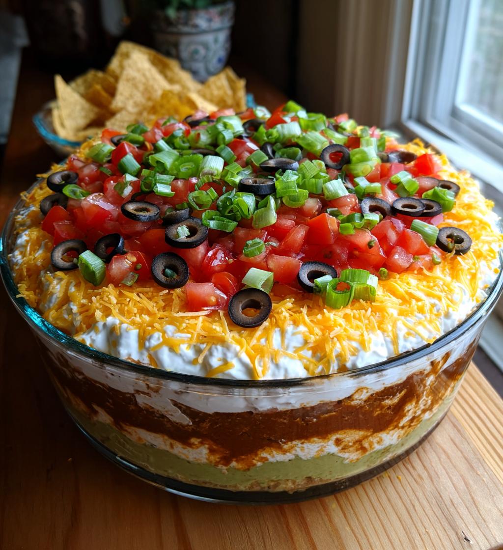 super bowl 7 layer dip