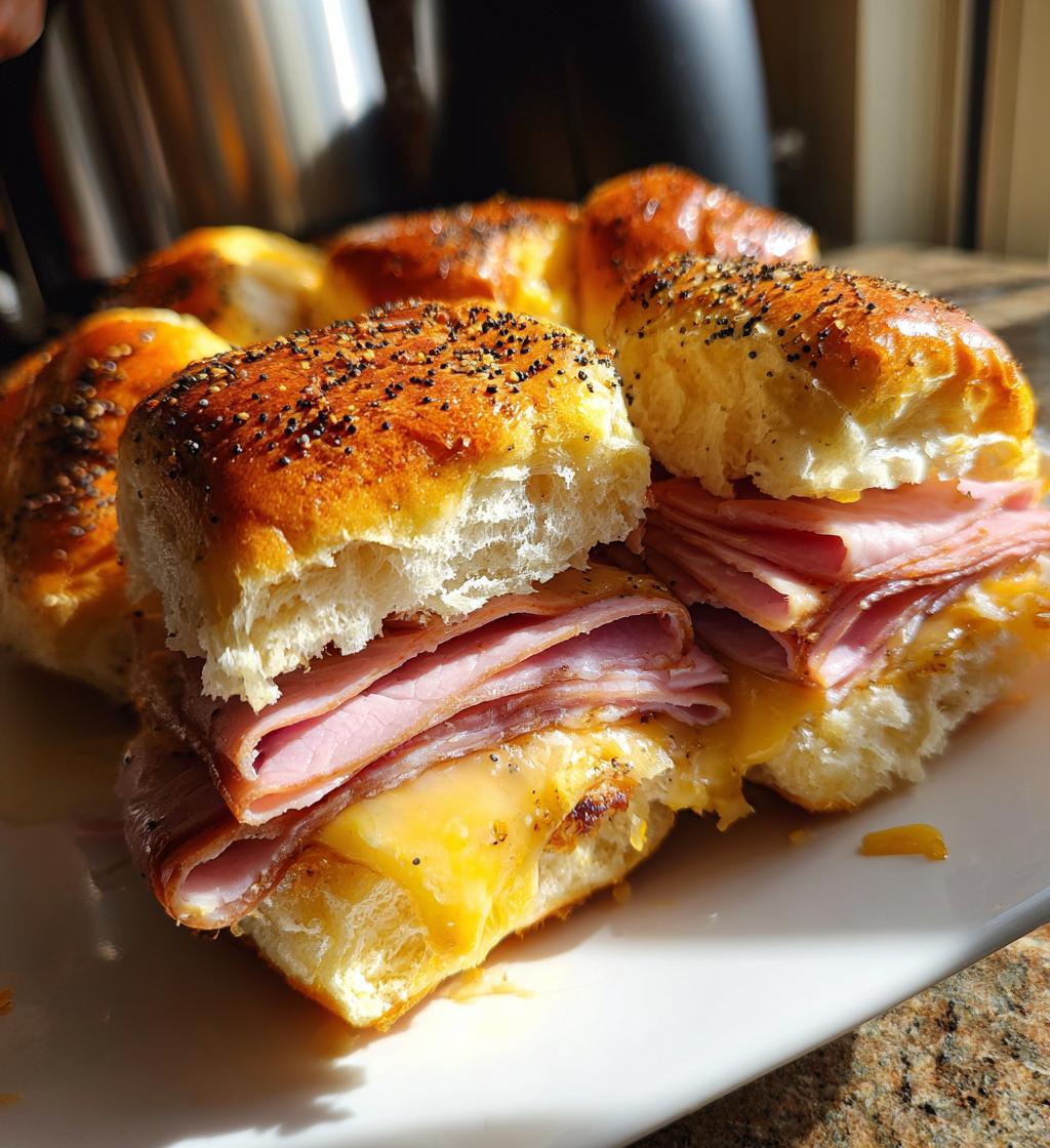 super bowl ham and cheese sliders