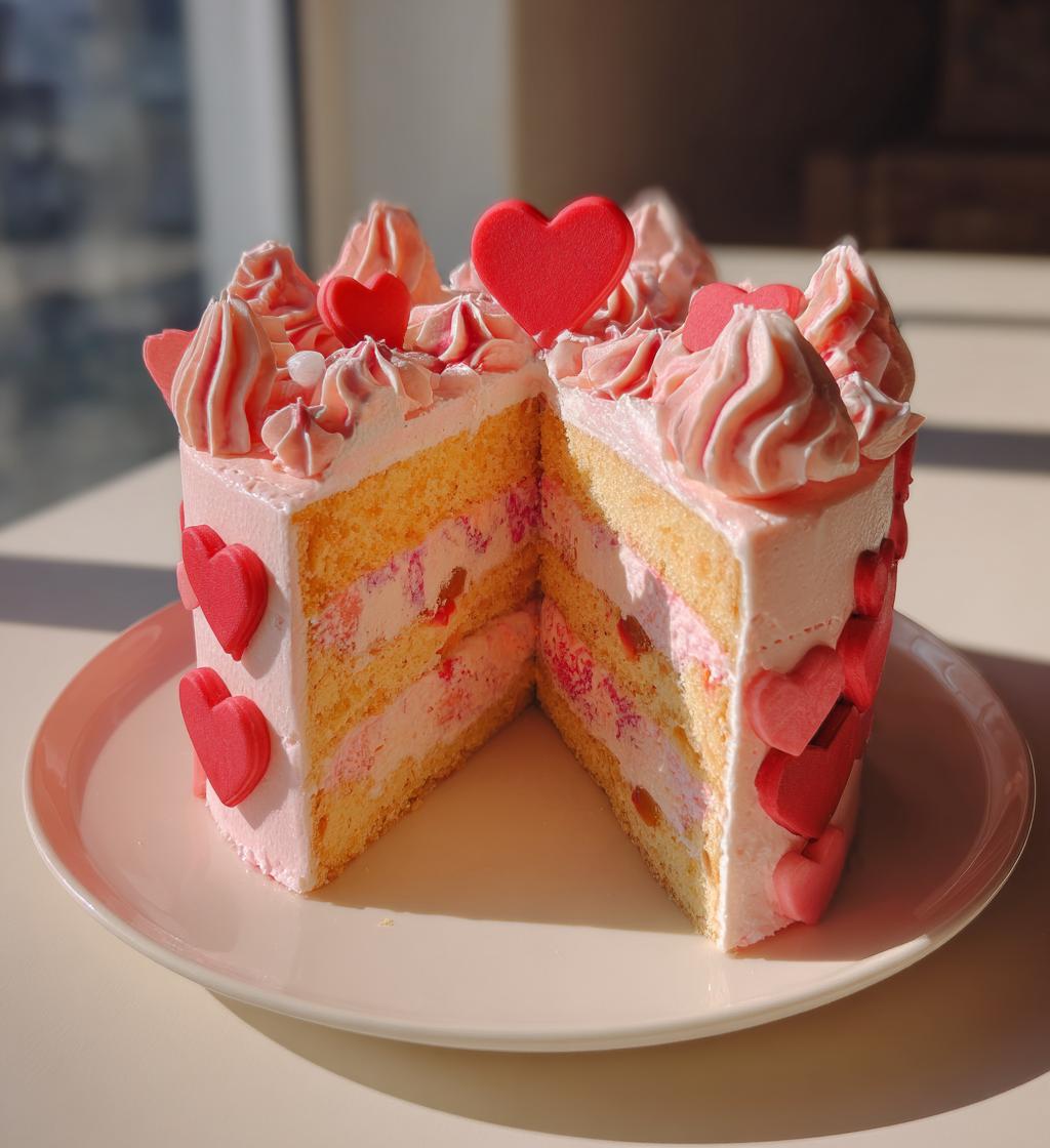 valentine bento cake