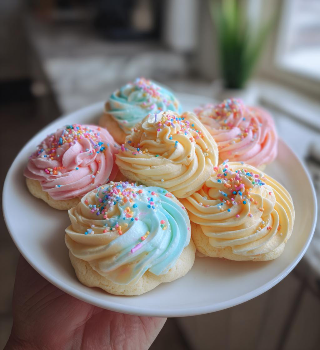 valentine buttercream cookies