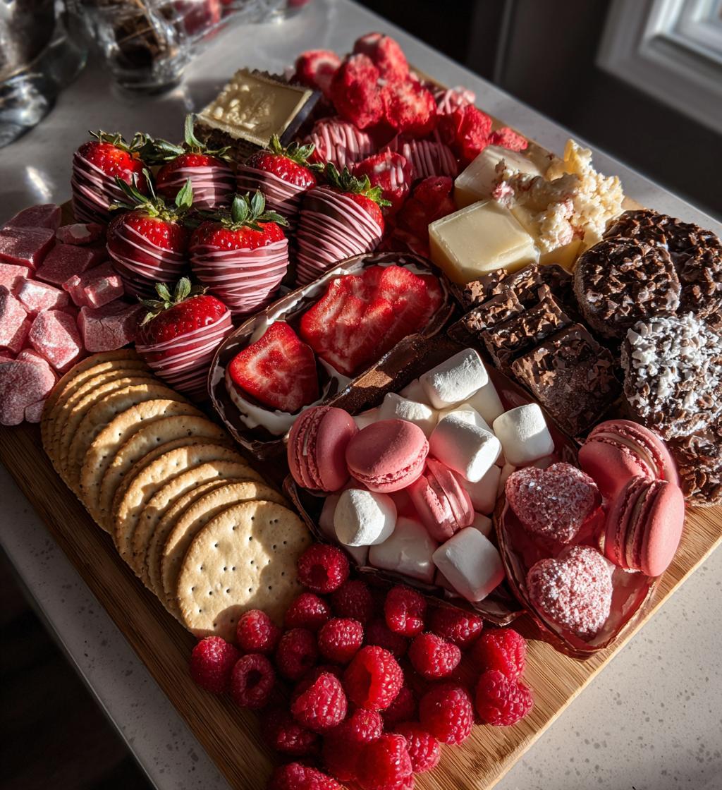 valentine candy charcuterie board